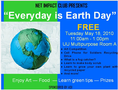 Every day is Earth day poster